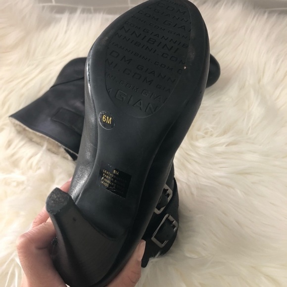 Gianni Bini | Black Booties Faux Fur 6M - Picture 7 of 8